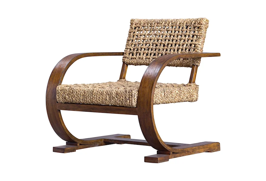 Accent Furniture - Accent Chairs Rehema Natural Woven Accent Chair by Uttermost at Weinberger's Furniture
