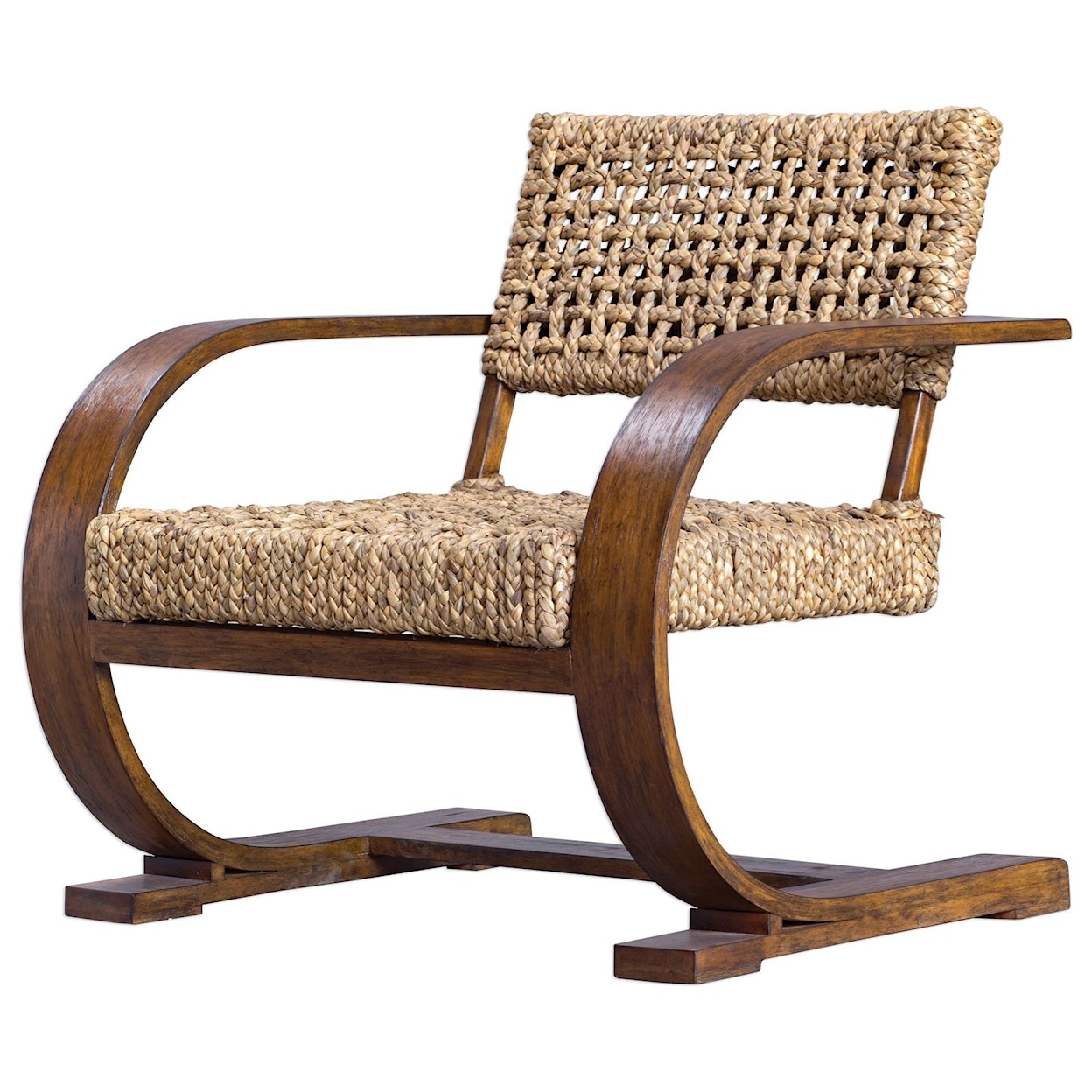 Uttermost Accent Furniture - Accent Chairs Rehema Natural Woven Accent Chair