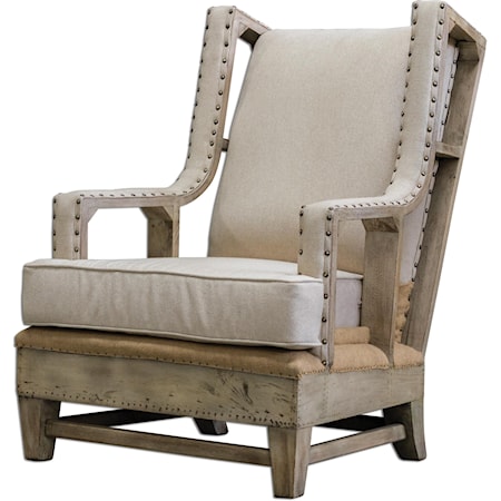 Schafer Linen Arm Chair