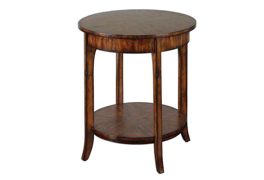 Accent Furniture - Occasional Tables Carmel Lamp Table by Uttermost at Mueller Furniture