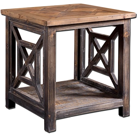 Spiro Rustic Cottage End Table