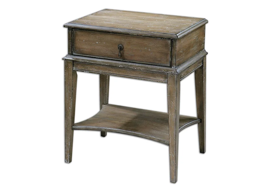Accent Furniture - Occasional Tables Hanford Weathered Accent Table by Uttermost at Goffena Furniture & Mattress Center