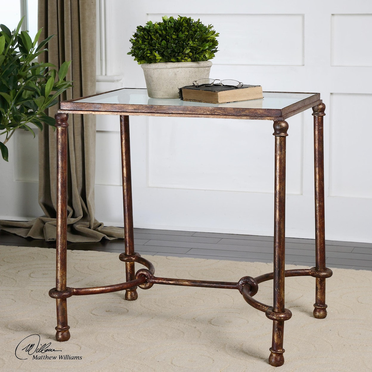 Uttermost Accent Furniture - Occasional Tables Warring Iron End Table