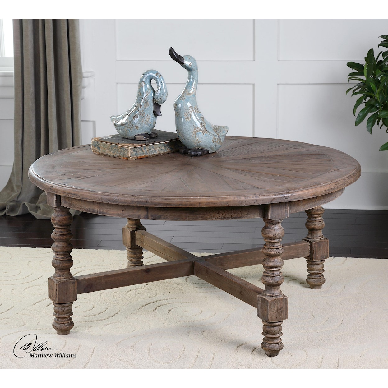 Uttermost Accent Furniture - Occasional Tables Samuelle Wooden Coffee Table