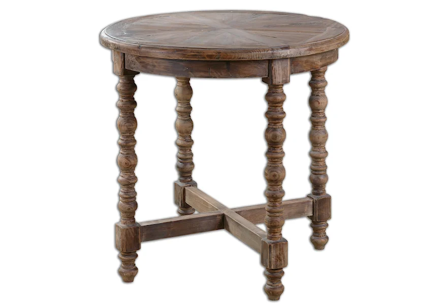 Accent Furniture - Occasional Tables Samuelle Wooden End table by Uttermost at Z & R Furniture