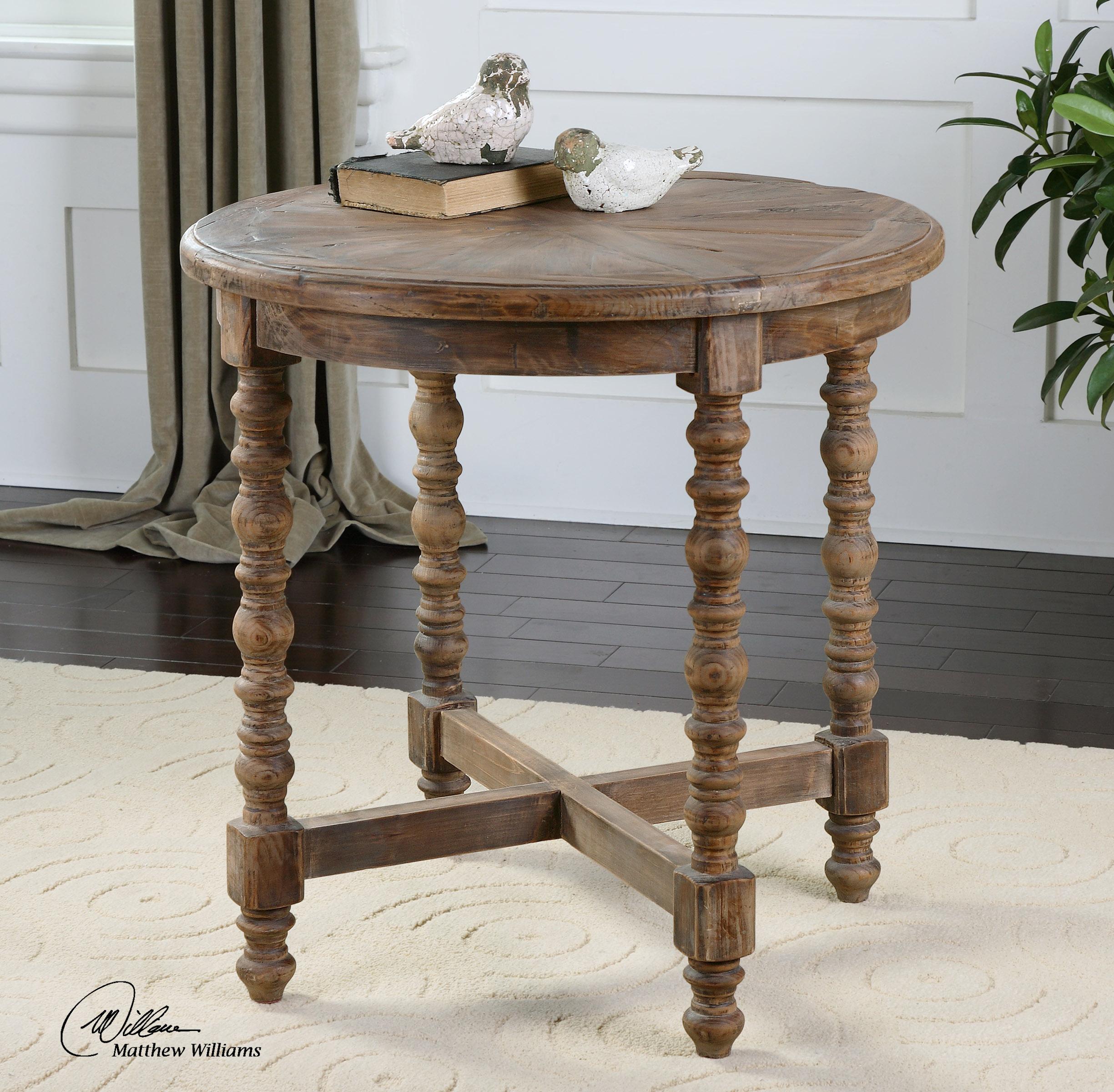 Uttermost Accent Furniture - Occasional Tables Samuelle Wooden End table