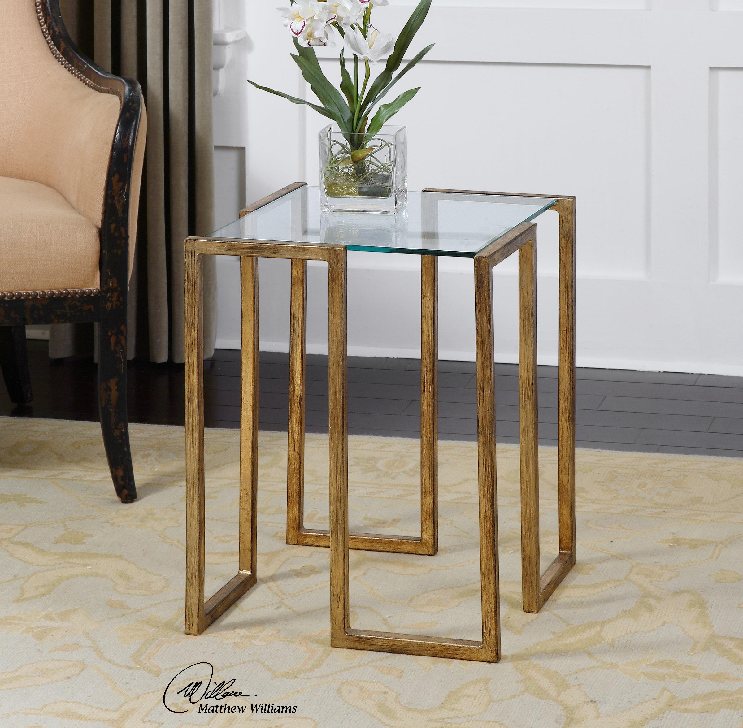 Uttermost Accent Furniture - Occasional Tables Mirrin Accent Table