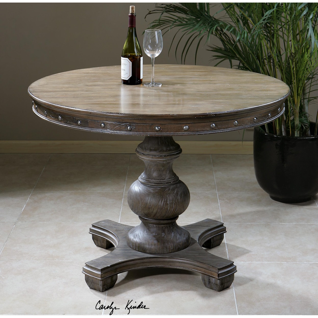 Uttermost Accent Furniture - Occasional Tables Sylvana Wood Round Table