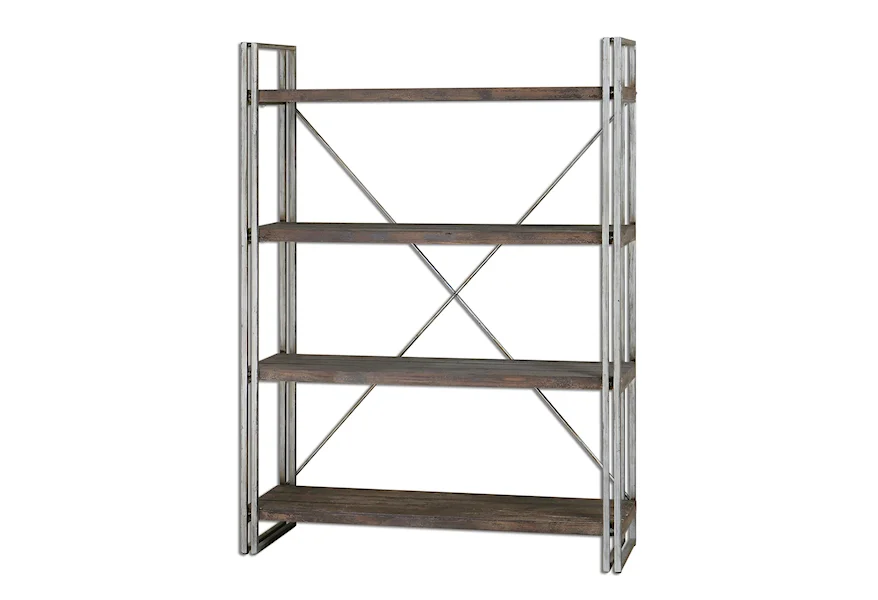 Accent Furniture - Bookcases Greeley Metal Etagere by Uttermost at Goffena Furniture & Mattress Center