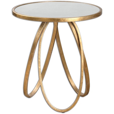 Montrez Gold Accent Table