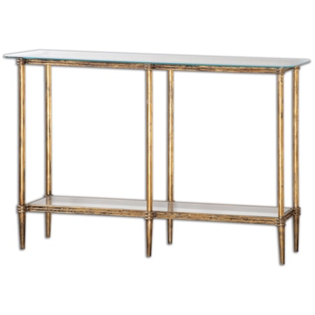 Elenio Glass Console Table