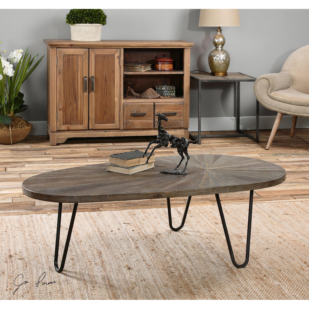 Uttermost Accent Furniture - Occasional Tables Leveni Wooden Coffee Table