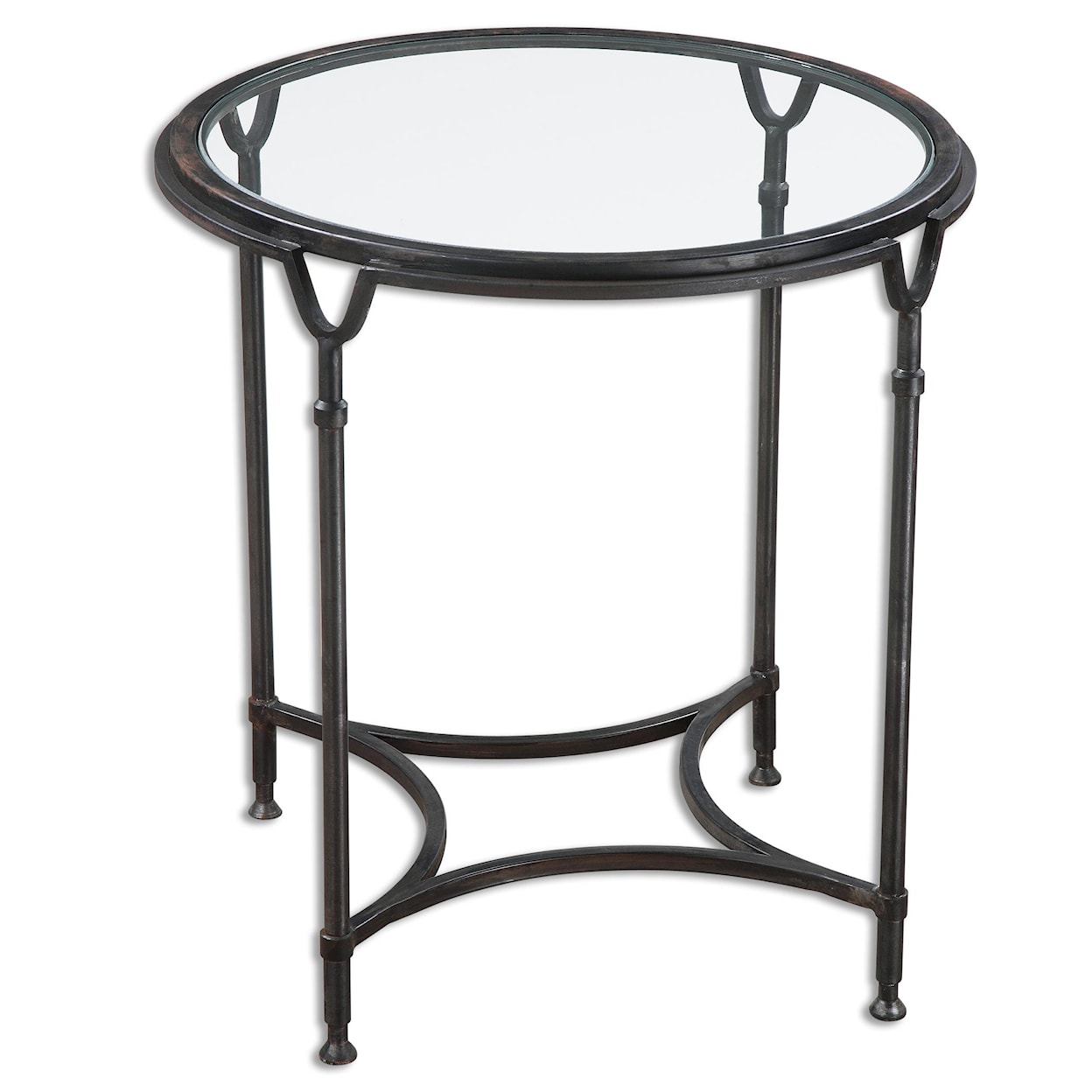 Uttermost Accent Furniture - Occasional Tables Samson Glass Side Table