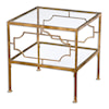 Uttermost Accent Furniture - Occasional Tables Genell Gold Cube Table