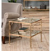 Uttermost Accent Furniture - Occasional Tables Genell Gold Cube Table