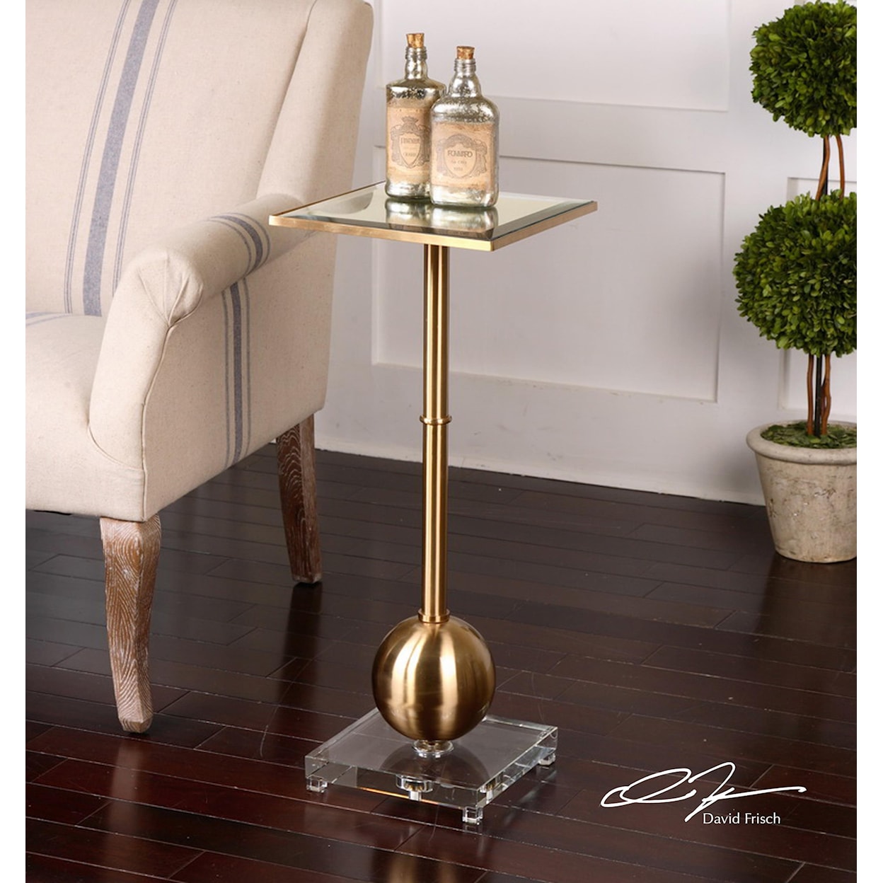Uttermost Accent Furniture - Occasional Tables Laton Mirrored Accent Table