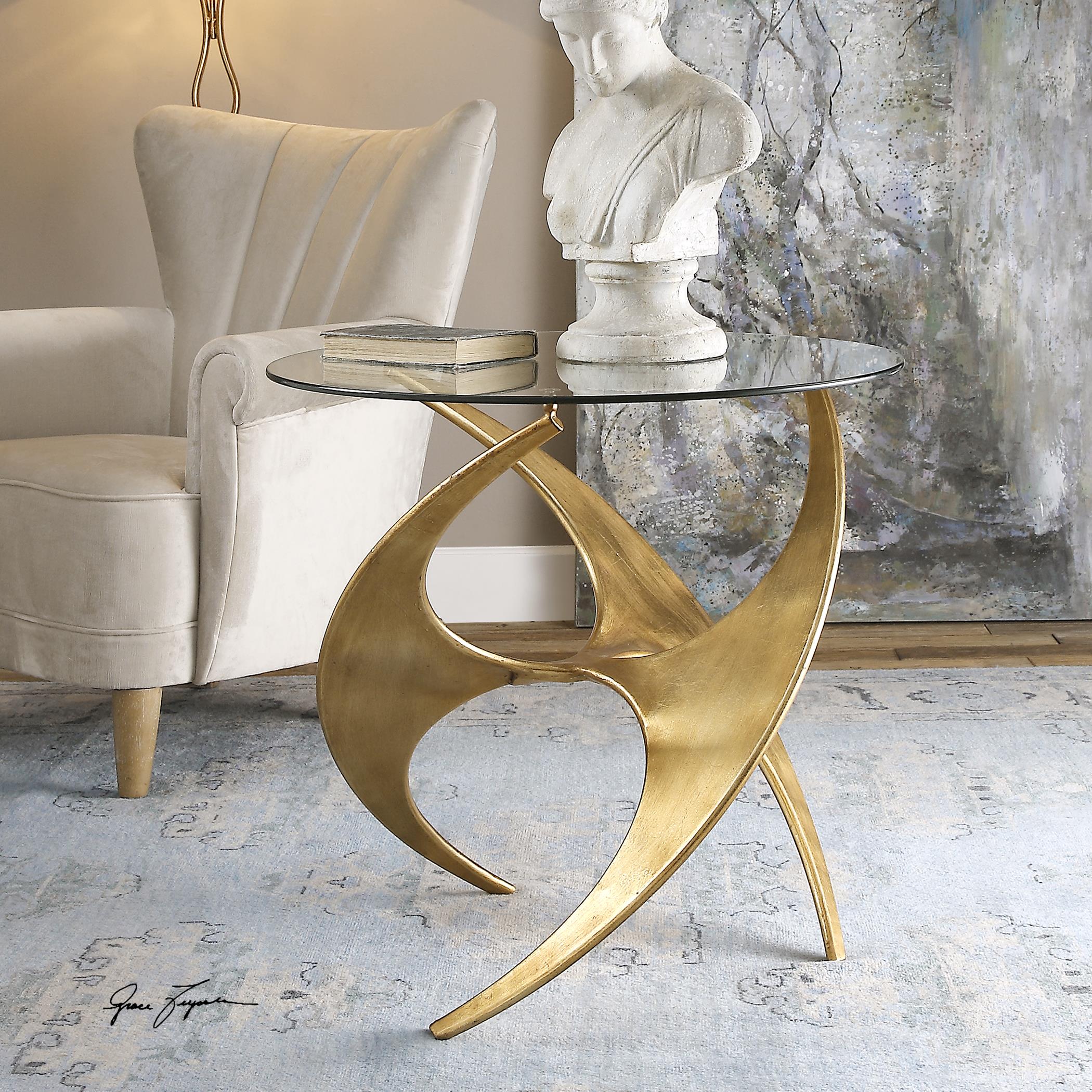 Graciano Glass Accent Table
