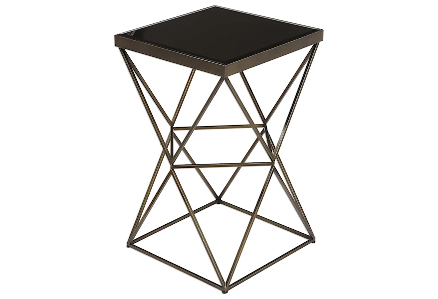 Accent Furniture - Occasional Tables Uberto Caged Frame Accent Table by Uttermost at Weinberger's Furniture