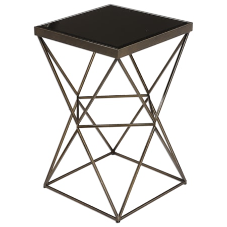 Uberto Caged Frame Accent Table