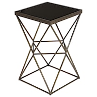 Uberto Caged Frame Accent Table