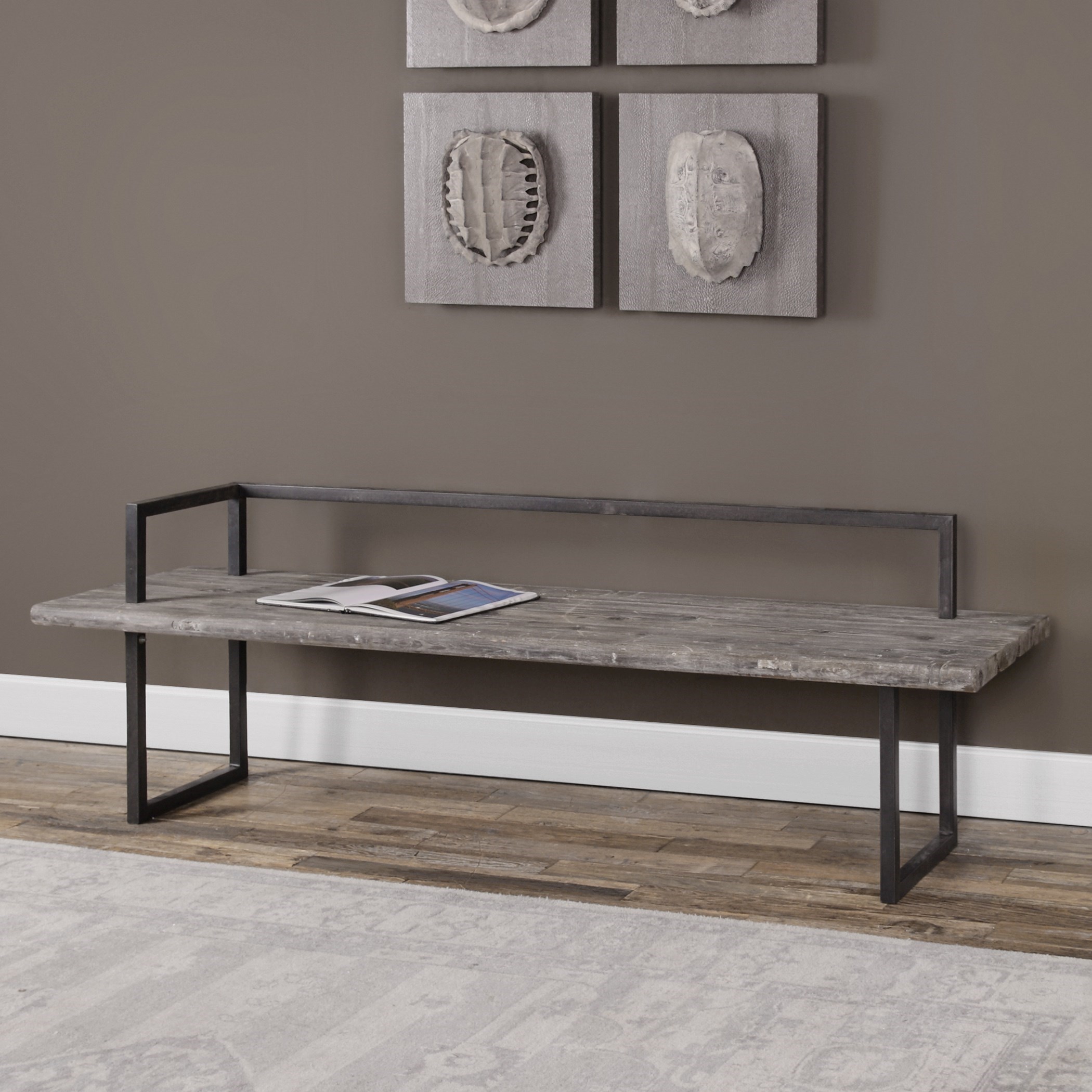 Uttermost Accent Furniture - Benches Herbert Reclaimed Wood Bench