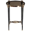 Uttermost Accent Furniture - Occasional Tables Thora Brushed Black Accent Table