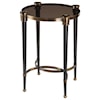 Uttermost Accent Furniture - Occasional Tables Thora Brushed Black Accent Table