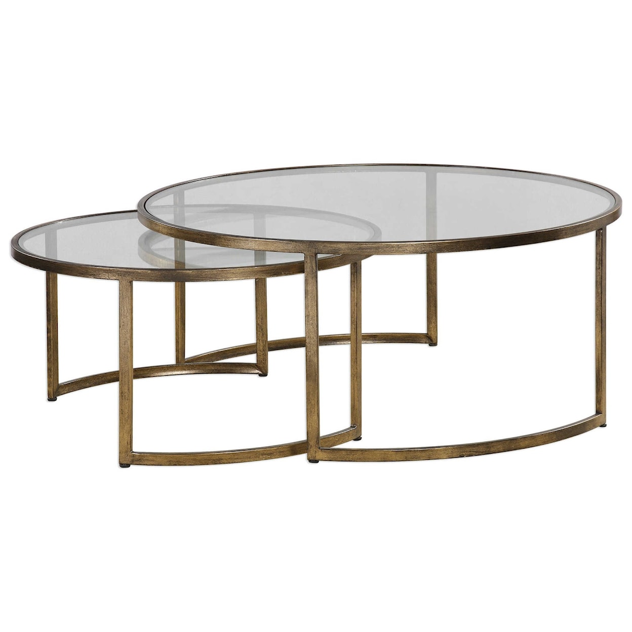 Uttermost Accent Furniture - Occasional Tables Rhea Nested Coffee Tables Set of 2