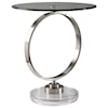 Uttermost Accent Furniture - Occasional Tables Dixon Brushed Nickel Accent Table