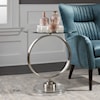 Uttermost Accent Furniture - Occasional Tables Dixon Brushed Nickel Accent Table