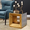 Uttermost Accent Furniture - Occasional Tables Flair Gold Cube Table