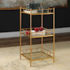 Uttermost Accent Furniture - Chests Tilly Gold Accent Shelf Table