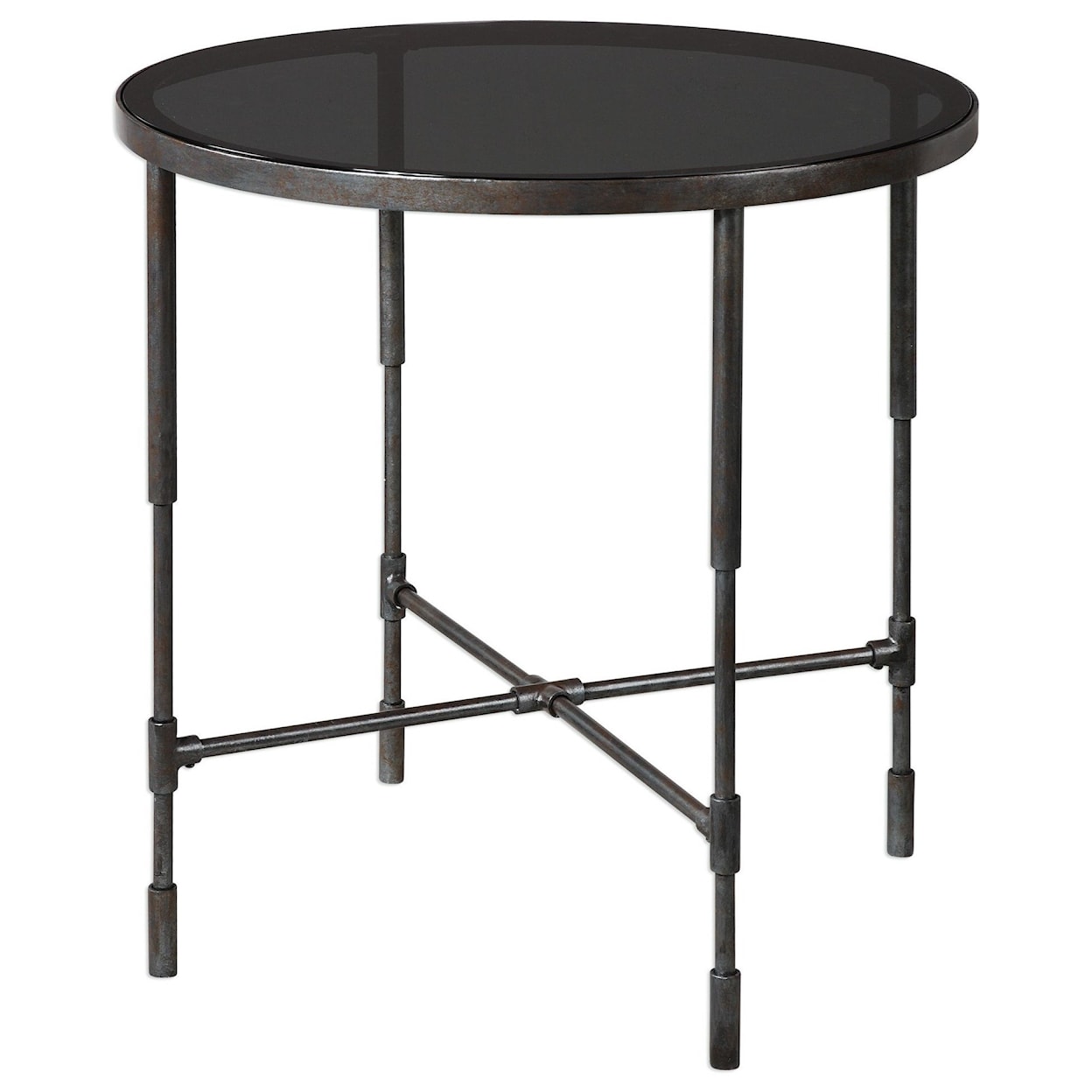 Uttermost Accent Furniture - Occasional Tables Vande Aged Steel Accent Table