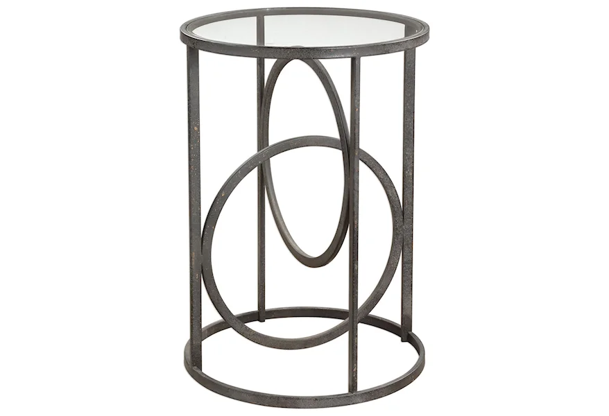 Accent Furniture - Occasional Tables Lucien Iron Accent Table by Uttermost at Mueller Furniture