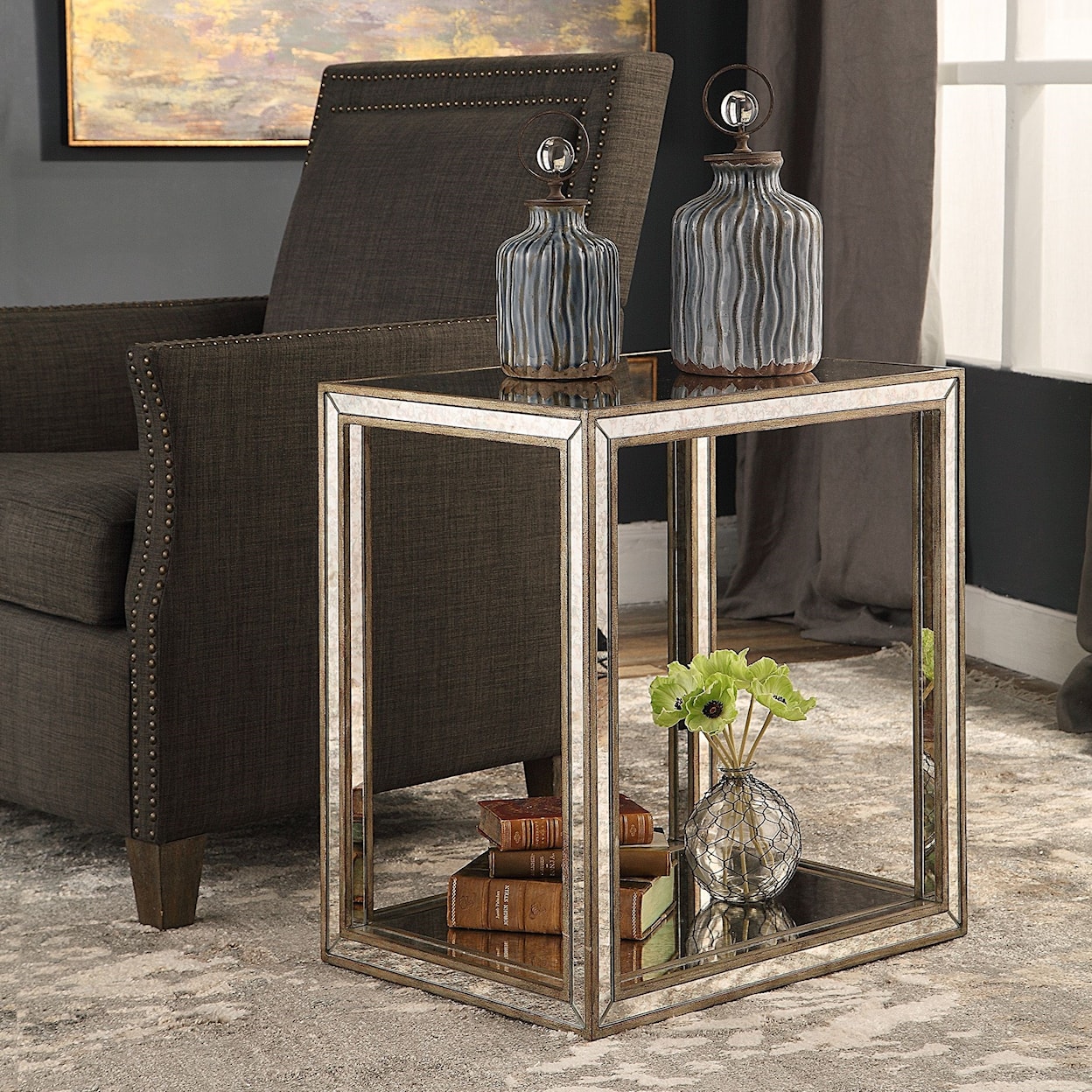 Uttermost Accent Furniture - Occasional Tables Julie Mirrored End Table