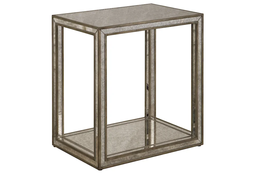 Accent Furniture - Occasional Tables Julie Mirrored End Table by Uttermost at Factory Direct Furniture