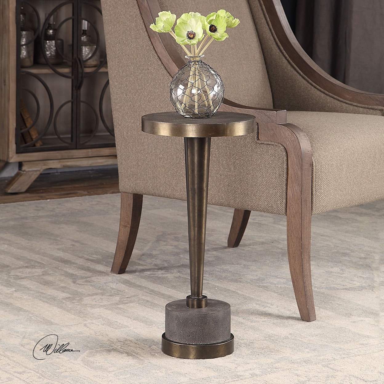 Uttermost Accent Furniture - Occasional Tables Masika Bronze Accent Table