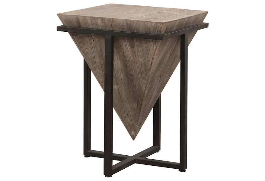 Accent Furniture - Occasional Tables Bertrand Wood Accent Table by Uttermost at Del Sol Furniture