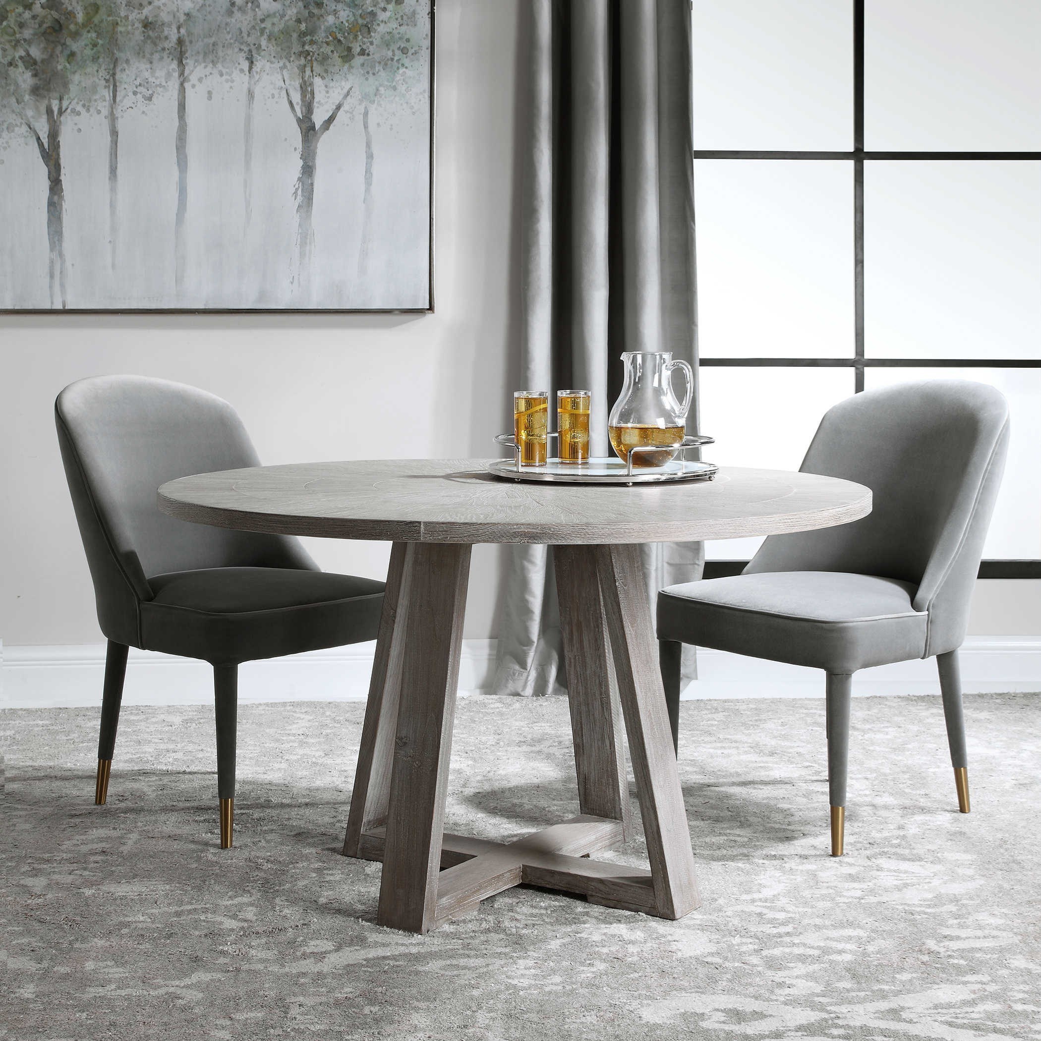Uttermost Accent Furniture Gidran Gray Dining Table