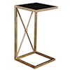 Uttermost Accent Furniture - Occasional Tables Zafina Gold Side Table