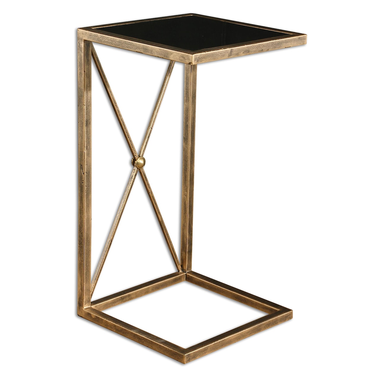 Uttermost Accent Furniture - Occasional Tables Zafina Gold Side Table