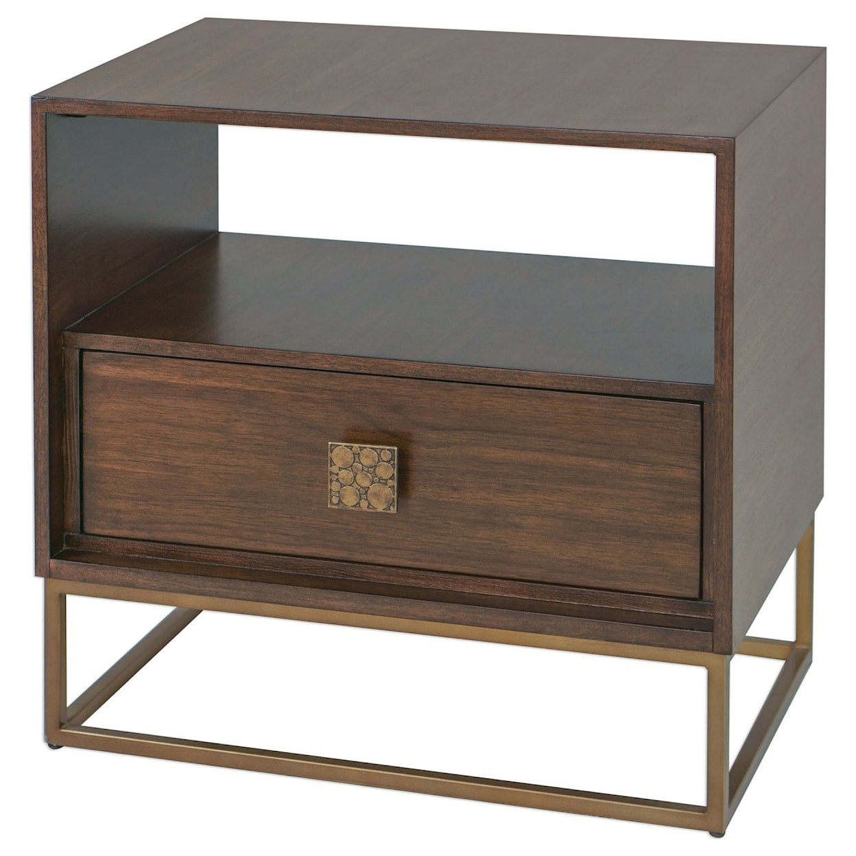 Uttermost Accent Furniture - Occasional Tables Bexley Walnut Side Table