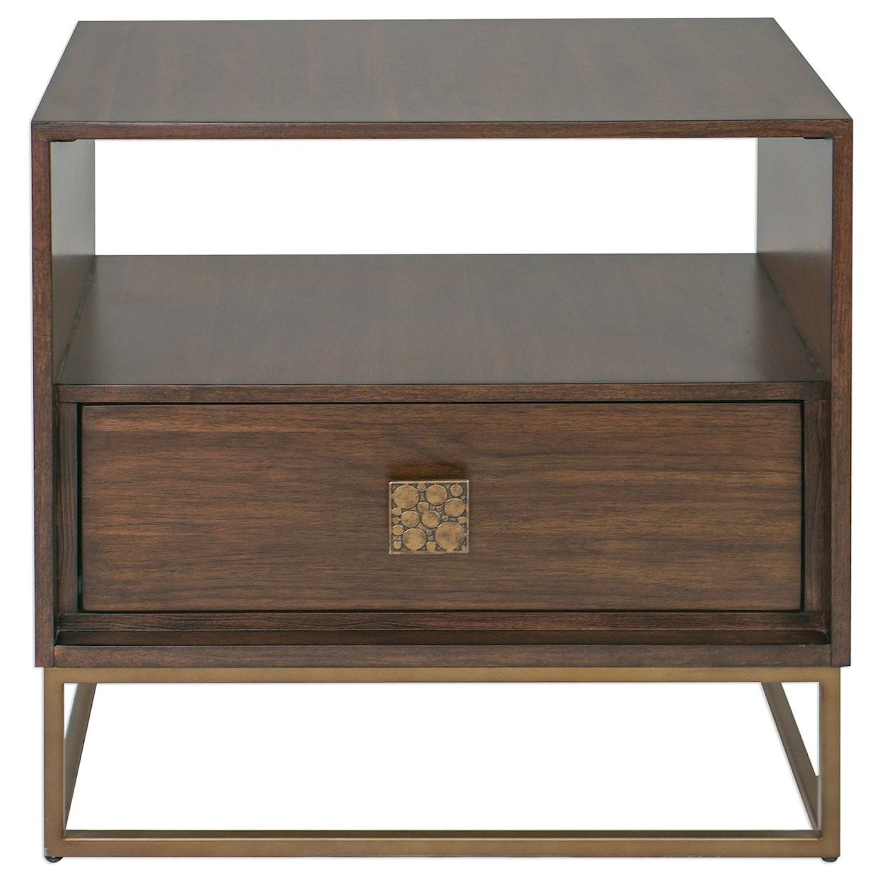 Uttermost Accent Furniture - Occasional Tables Bexley Walnut Side Table