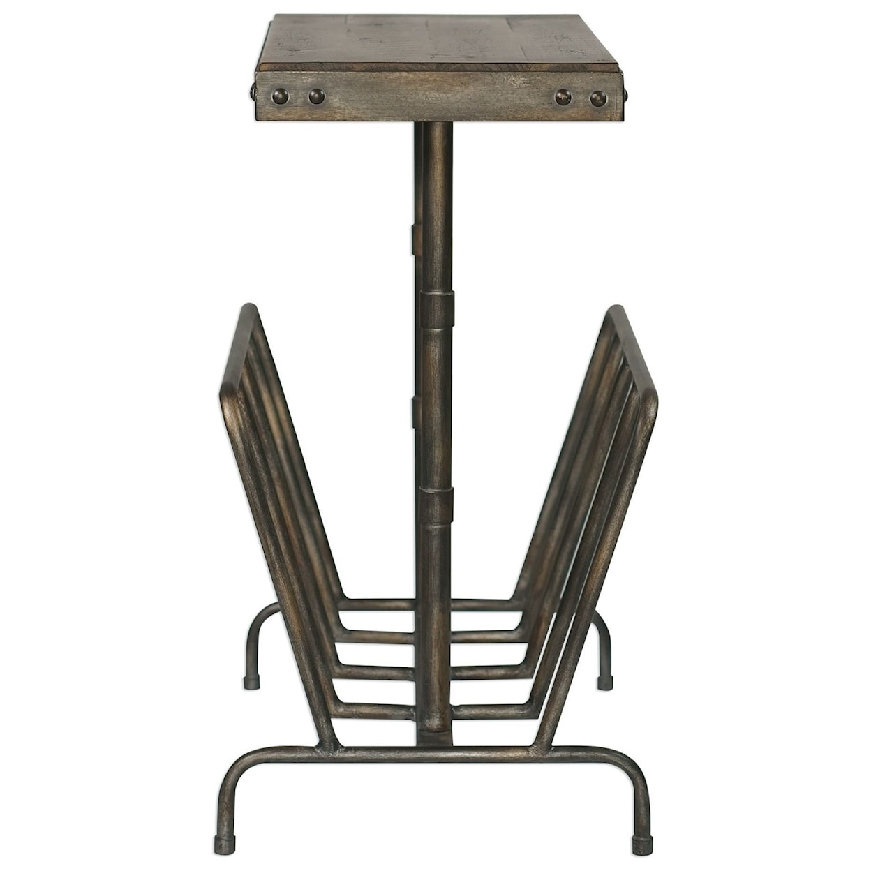 Uttermost Accent Furniture - Occasional Tables Sonora Industrial Magazine Side Table