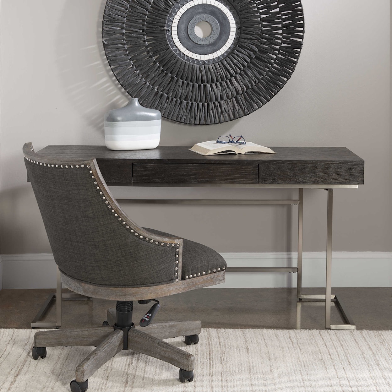 Uttermost Accent Furniture Claude Modern Oak Desk