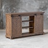 Uttermost Accent Furniture Primalia Barn Door Media Console