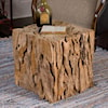 Uttermost Accent Furniture - Occasional Tables Teak Root Bunching Cube