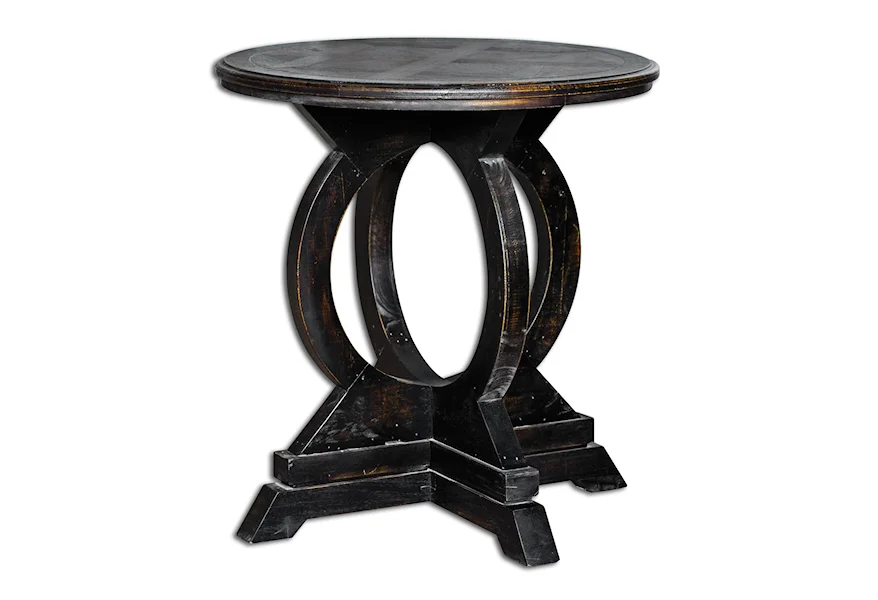 Accent Furniture - Occasional Tables Maiva Black Accent Table by Uttermost at Swann's Furniture & Design