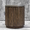 Uttermost Accent Furniture - Occasional Tables Maxfield Wooden Drum Accent Table