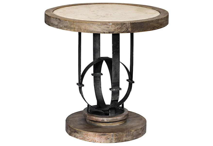 Accent Furniture - Occasional Tables Sydney Light Oak Accent Table by Uttermost at Corner Furniture